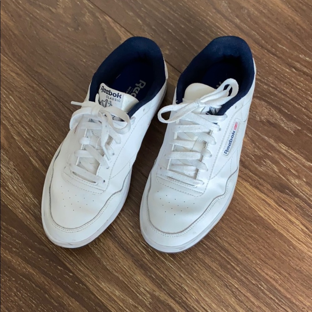 White Reebok sneakers